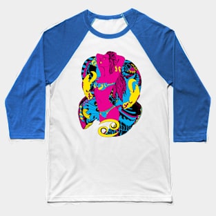 CMYK Cancer Beauty Baseball T-Shirt